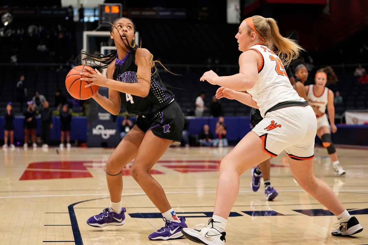 Jeniya Bowers and Africentric play Reynoldsburg in the Battle in the 614 on Dec. 16 at Ohio Dominican.