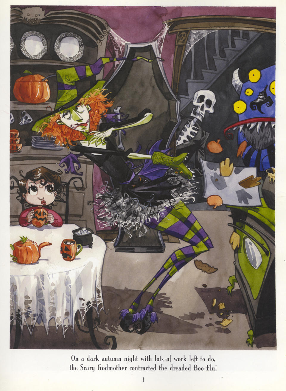 Scary Godmother art by Jill Thompson