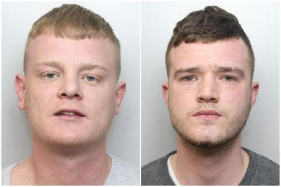 Stephen Dunford, left, and Brandon Bailey have been sentenced. (PA/South Yorkshire Police)