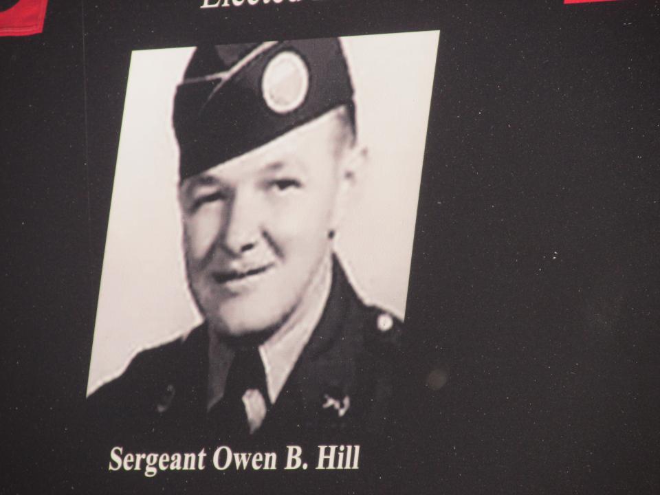 Sgt. Owen Hill was inducted into 82nd Airborne Divison's 2023 Hall of Fame during a ceremony Wednesday, May 24, 2023, at Fort Bragg.