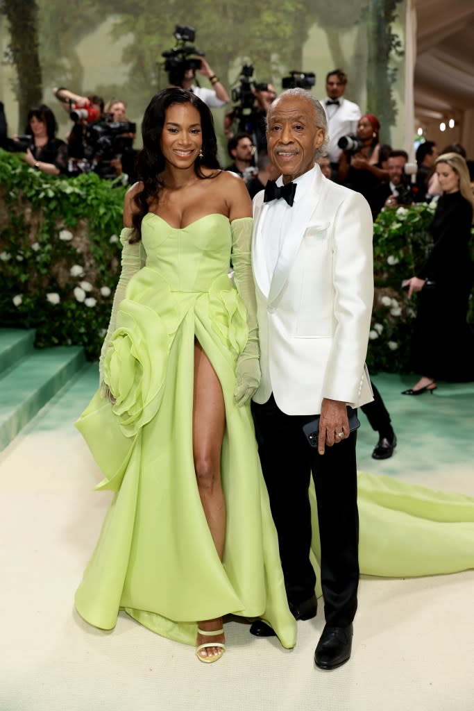 Aisha McShaw & Rev. Al Sharpton (Photo by Dimitrios Kambouris/Getty Images for The Met Museum/Vogue)