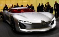 <p>Renault Trezor<br>The Trezor is a stunning concept from the French automaker. The all-electric car can be driven autonomously and boasts 350 horsepower. But perhaps its coolest feature is that you get in through a retractable roof, much like the Batmobile. <br>(REUTERS/Jacky Naegelen) </p>