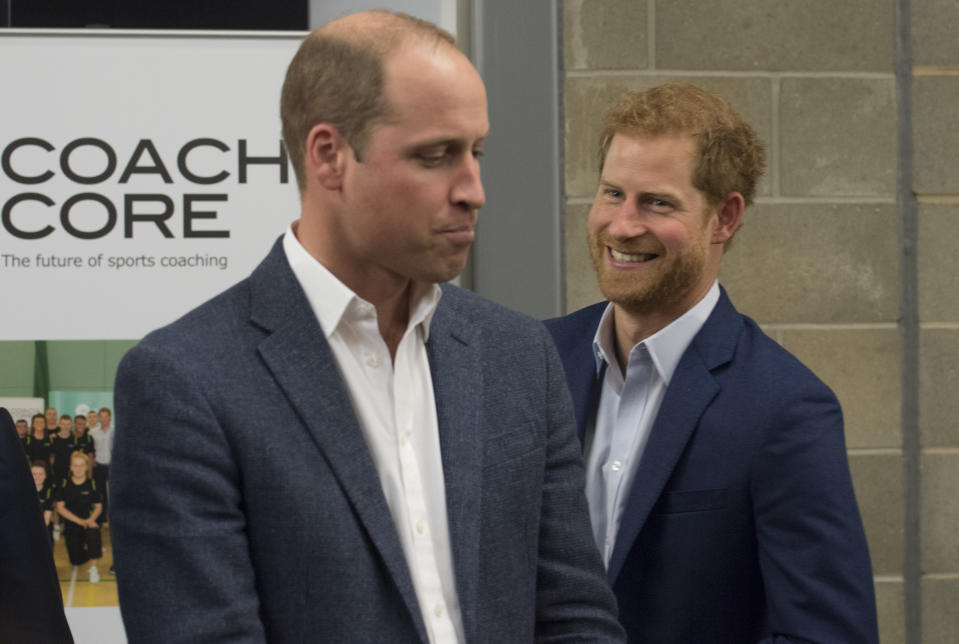 Prince William is the best man at the wedding of his brother, Prince Harry, on Saturday, but he might leave to attend a soccer match. Seriously. (Getty Images)