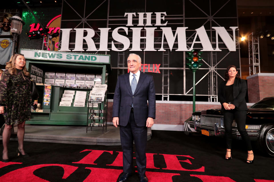 Martin Scorsese at the Netflix premiere of “The Irishman” in Hollywood - Credit: Eric Charbonneau/Shutterstock