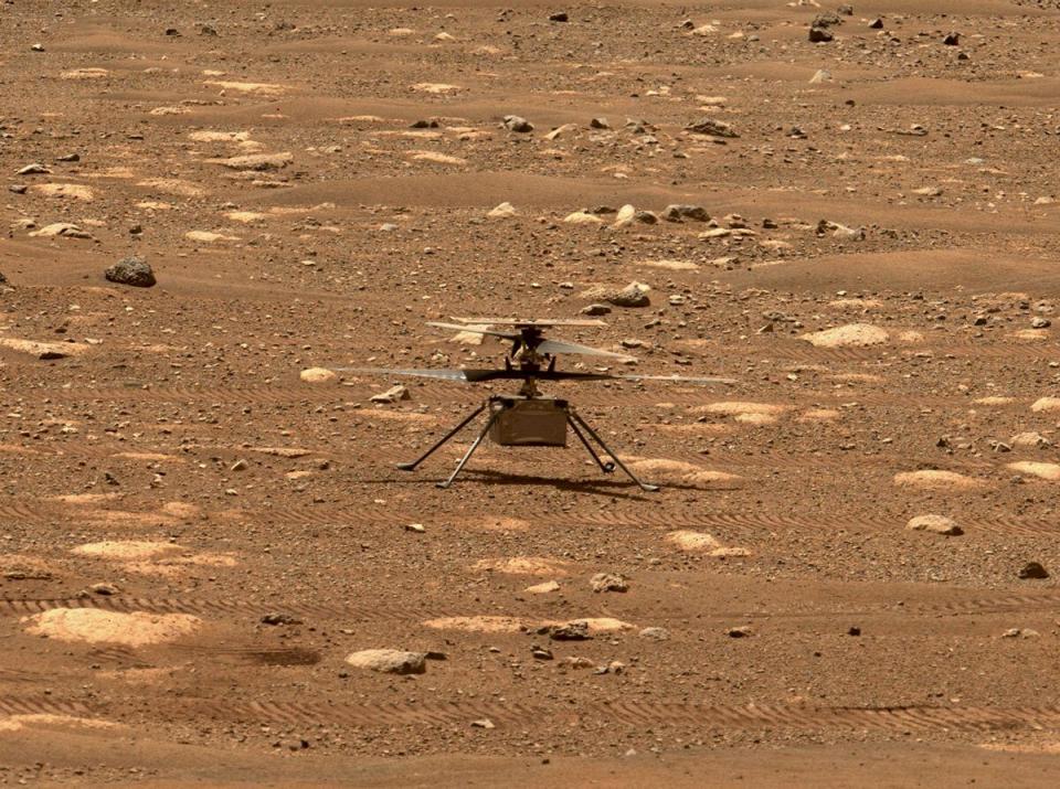 創新號火星直升機(Ingenuity Mars Helicopter)。(圖：NASA)
