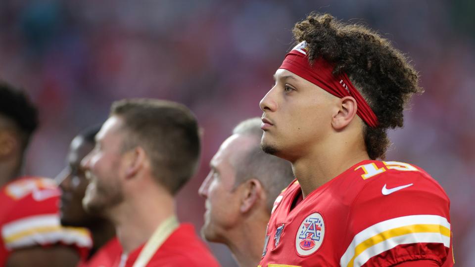 Mahomes scored the opening touchdown. (Photo by Maddie Meyer/Getty Images)