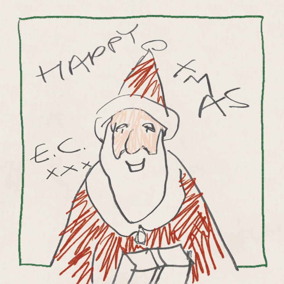 This cover image released by Bushbranch Records/Surfdog Records shows "Happy Xmas," a holiday album by Eric Clapton. (Bushbranch Records/Surfdog Records via AP)