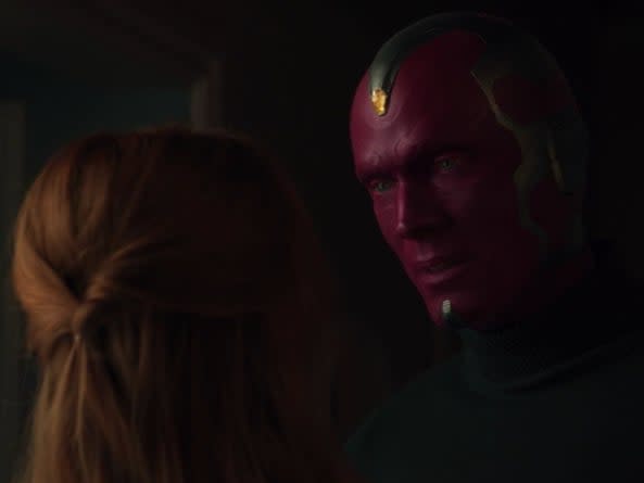 Wanda saying goodbye to Vision in the ‘WandaVision’ finaleMarvel Studios