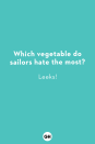 <p><strong>What’s a piece of bread’s least favorite chore?</strong><br>Doing a loaf of laundry.</p><p><strong>What did the bunny say to the carrot?</strong><br>It’s been nice gnawing you!</p><p><strong>What do you call a sad strawberry?</strong><br>A blueberry!</p><p><strong>Why did the tomato blush?</strong><br>Because it saw the salad dressing!</p><p><strong>What did the pizza say to the topping?</strong><br>I never sau-sage a pretty face!<br></p><p><strong>Which vegetable do sailors hate the most?<br></strong>Leeks!</p><p><strong>What do you call a cheese that’s not yours?</strong><br>Nacho cheese!<br></p><p><strong>Why did the cookie go to the nurse?</strong><br>Because he felt crummy!</p><p><strong>What kind of room doesn’t have doors? </strong><br>A mushroom!</p><p><strong>What kind of key opens a banana?</strong><br>A mon-key! </p><p><strong>What happens when a grape gets run over crossing the street?</strong><br>A traffic jam!</p>