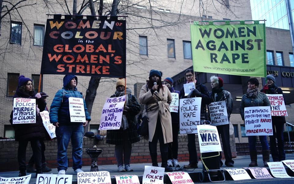 David Carrick rape police crime court case guilty sexual offences protest women - Victoria Jones/PA Wire