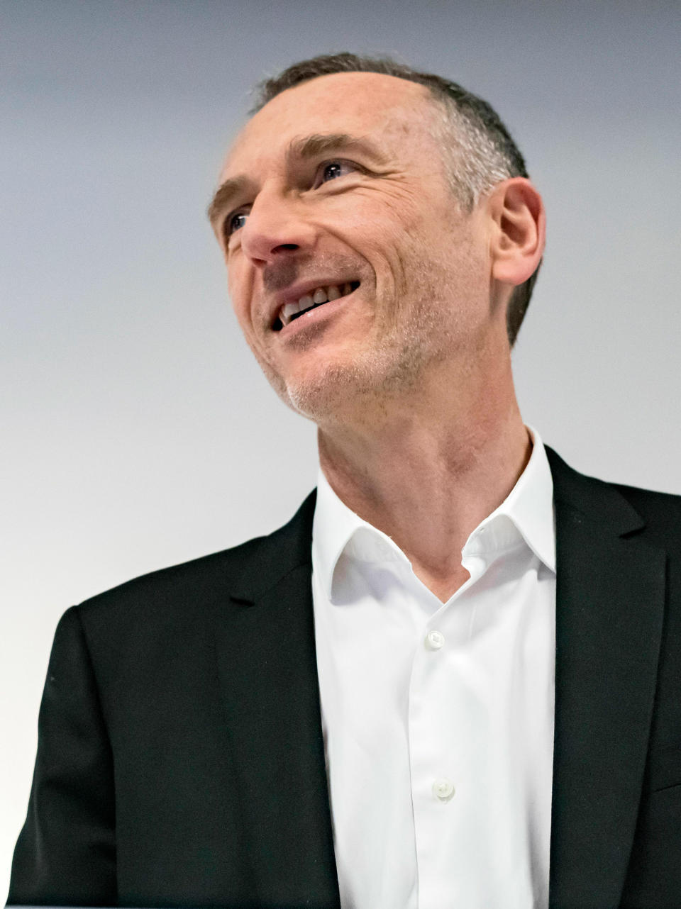 Faber presents sales results as CEO of Danone in 2019<span class="copyright">Mario Fourmy—Sipa/AP</span>