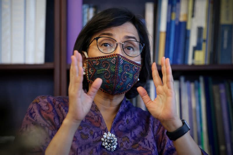 Indonesian Finance Minister Sri Mulyani Indrawati at the World Bank in Washington