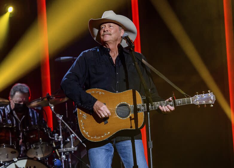 FILE - Alan Jackson performs at the 56th annual Academy of Country Music Awards on April 15, 2021 in Nashville, Tenn. Jackson revealed in a new interview that he has a degenerative nerve condition that has affected his balance. The 62-year-old Country Music Hall of Famer said in an interview on NBC's "Today" show that he was diagnosed with Charcot-Marie-Tooth disease a decade ago. (Photo by Amy Harris/Invision/AP, File)