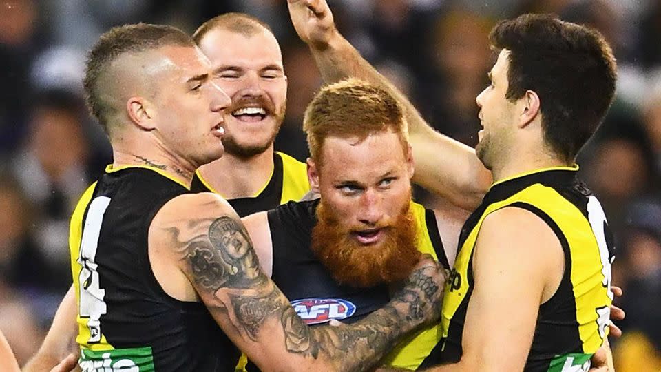 The Tigers celebrate. Pic: Getty