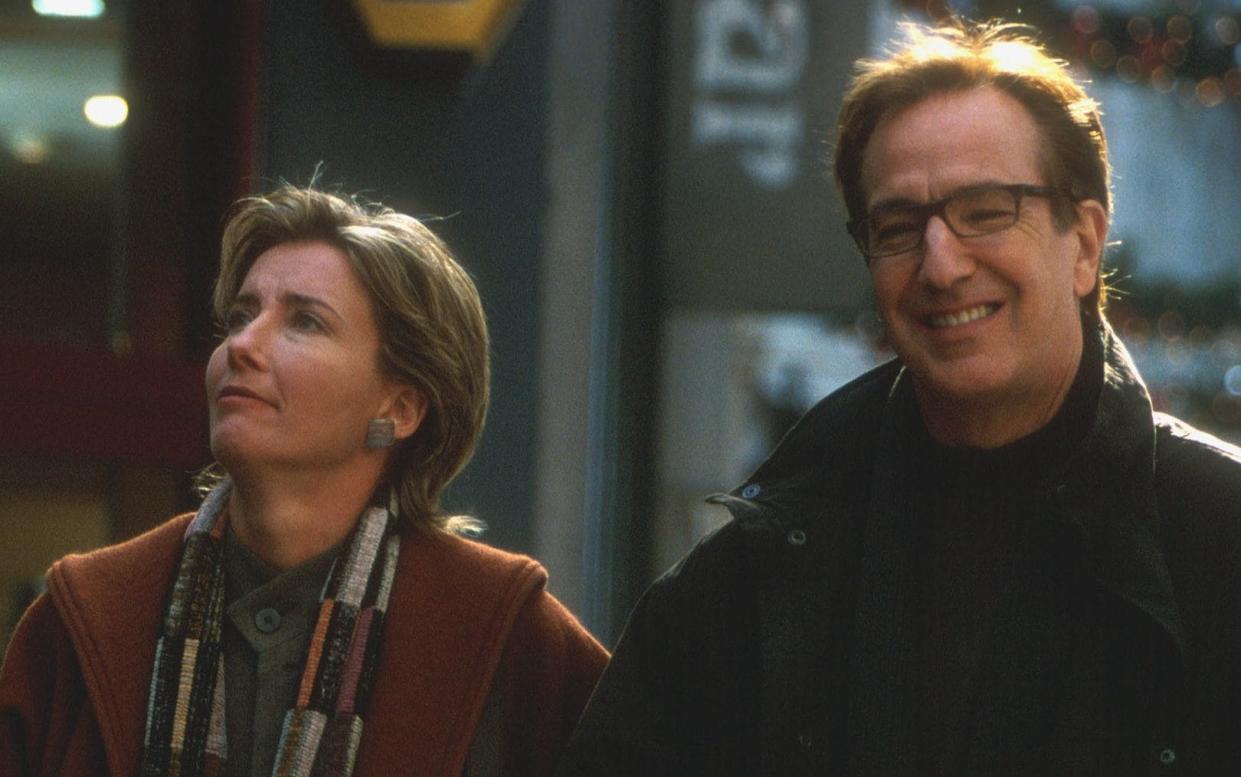 Emma Thompson and Alan Rickman in Love Actually (Credit; Working Title)