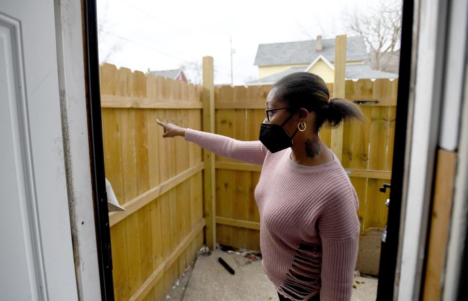 Marquetta Williams recounts the events surrounding the death of her husband, James Williams, 46. He had been shooting celebratory gunfire into the air to ring in 2022 when he was shot to death by a Canton police officer firing through the family's enclosed fence.