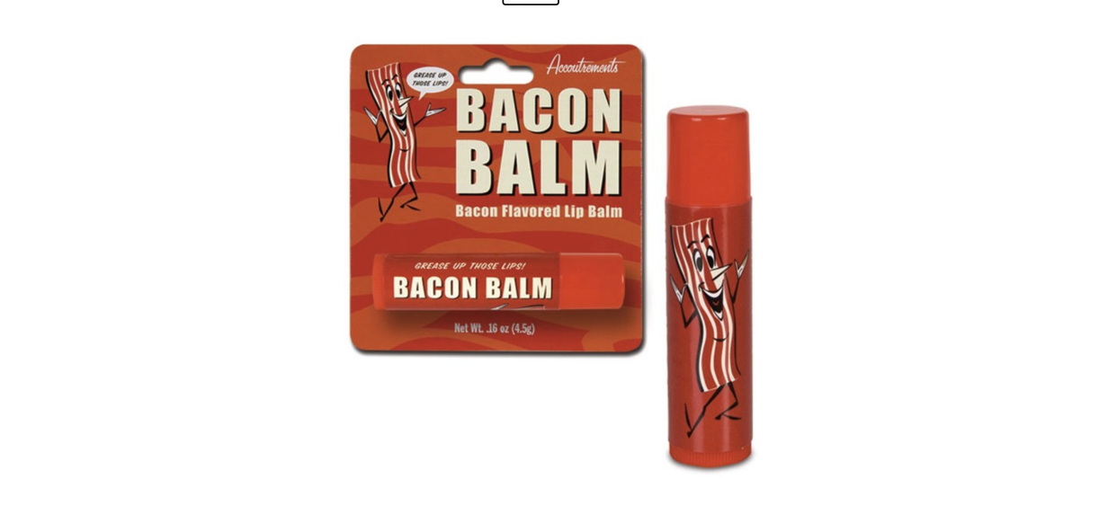 <p><a href="https://go.redirectingat.com?id=74968X1596630&url=https%3A%2F%2Fwww.walmart.com%2Fip%2FAccoutrements-Bacon-Scented-Lip-Balm-11957%2F45696607%3Fwmlspartner%3Dwlpa%26selectedSellerId%3D5135%26adid%3D2222222222745696607_5135_147013115446_18800126629%26wl1%3Dg%26wl2%3Dc%26wl3%3D656042096814%26wl4%3Dpla-1878320293629%26wl5%3D9067609%26wl9%3Dpla%26wl10%3D136825206%26wl11%3Donline%26wl12%3D45696607_5135%26veh%3Dsem%26gclid%3DCjwKCAjwxr2iBhBJEiwAdXECwxmLE3zi9XApyWL9cYI8FcUrMifnilGnHIr8NzYin8RTU-69tdqeQxoCEcoQAvD_BwE%26gclsrc%3Daw.ds&sref=https%3A%2F%2Fwww.thepioneerwoman.com%2Fholidays-celebrations%2Fgifts%2Fg43743458%2Ffunny-fathers-day-gifts%2F" rel="nofollow noopener" target="_blank" data-ylk="slk:Shop Now;elm:context_link;itc:0;sec:content-canvas" class="link rapid-noclick-resp">Shop Now</a></p><p>Bacon Scented Lip Balm </p><p>walmart.com</p><p>$8.95</p><span class="copyright">Walmart</span>