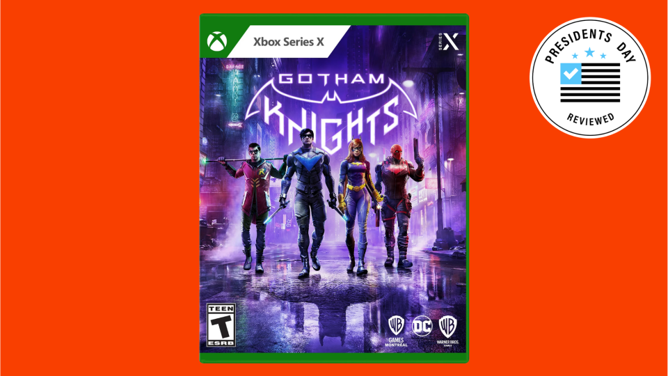 Fight crime in the world of "Gotham Knights," now on sale at Walmart.