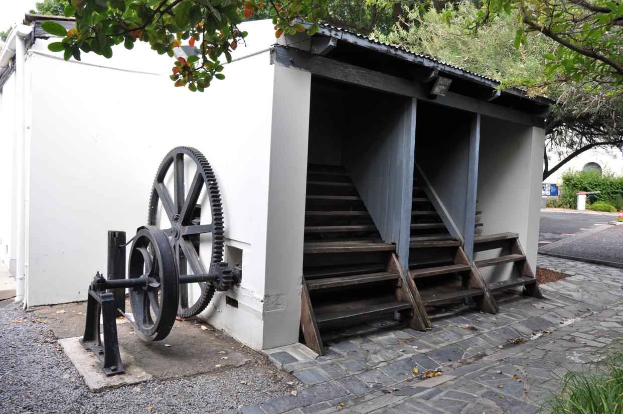 Treadmill used to punish prisoners at Breakwater Prison (now Breakwater Lodge), Portswood Road, Victoria & Alfred Waterfront