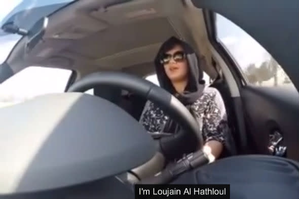 Loujain Al-Hathlool challenges Saudi Arabia's driving ban on women