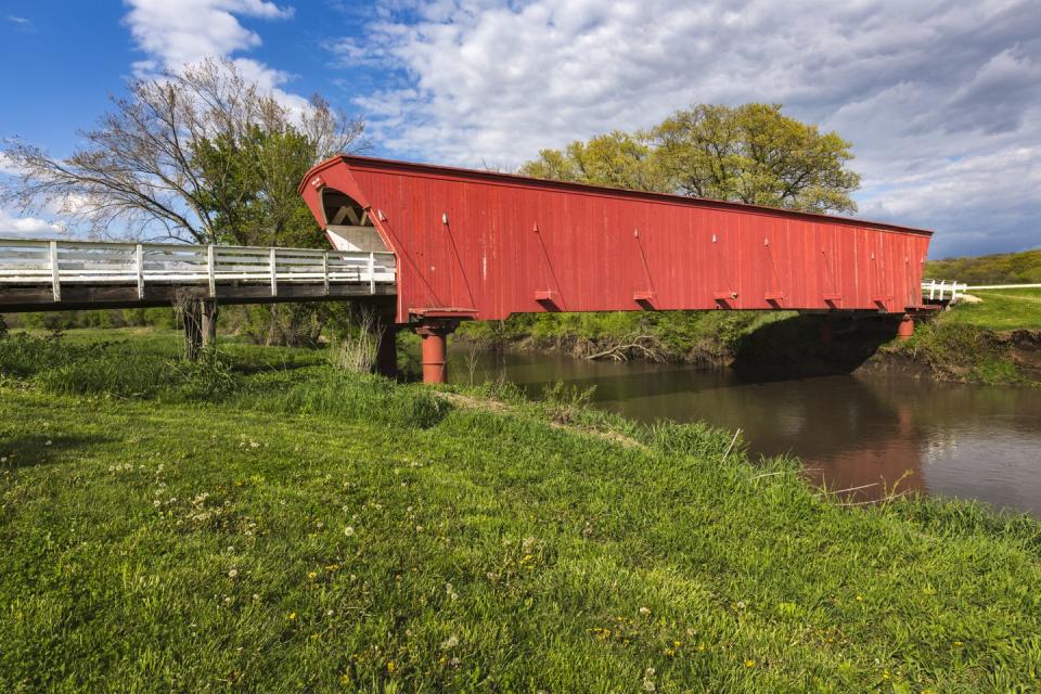 <p>Known for its famous covered bridges, Winterset is a picturesque town with down-home charm that inspired the revered love story <em>The Bridges Over Madison County</em>. The novel-turned-movie isn't the town's only pop culture association; as the birthplace of John Wayne, it's home to the only museum dedicated to the legendary actor. </p>