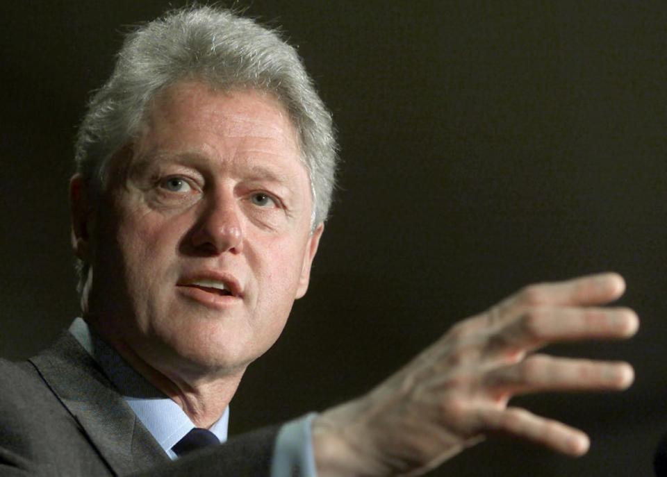 <div class="inline-image__caption"><p>Bill Clinton speaks at a fundraiser in New York October 25, 2000.</p></div> <div class="inline-image__credit">Reuters</div>