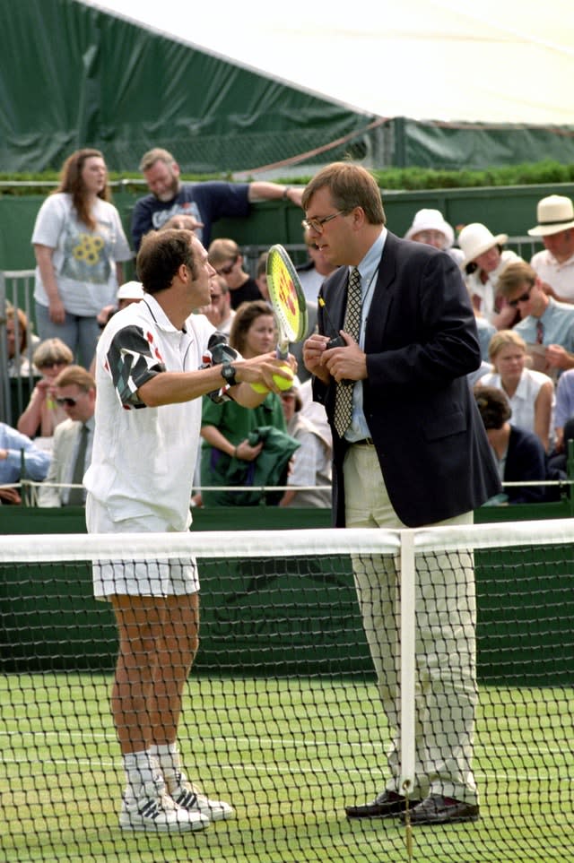 Jeff Tarango walked off court midway through his Wimbledon match against Alexander Mronz (PA Archive)