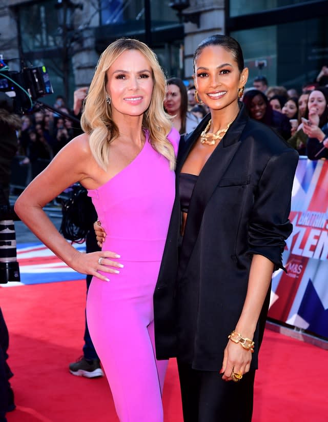 Amanda Holden (left) and Alesha Dixon 