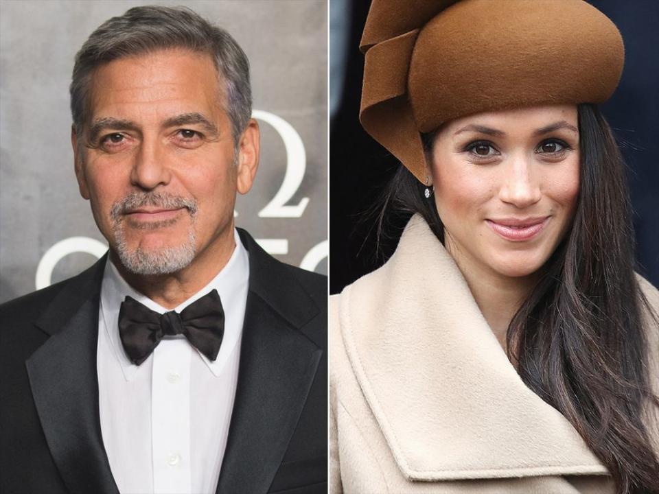 George Clooney and Meghan Markle