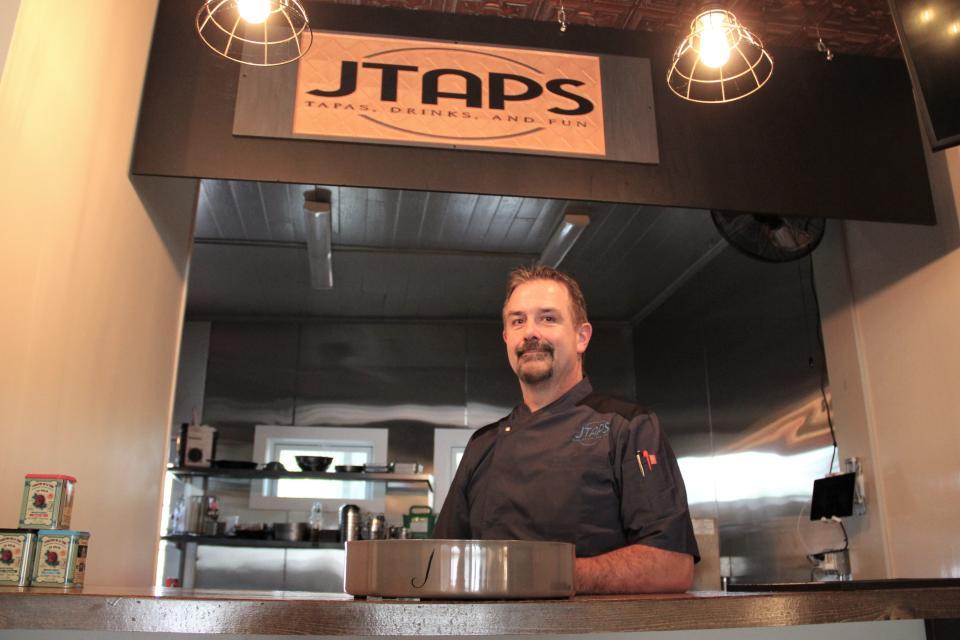 Jon McCallion, who has opened JTaps in Somersoworth, seen Friday, Aug. 26, 2022, believes serving small plates can be successful and also help surrounding restaurants.