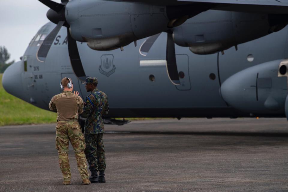 C-130J soldier Maputo Mozambique