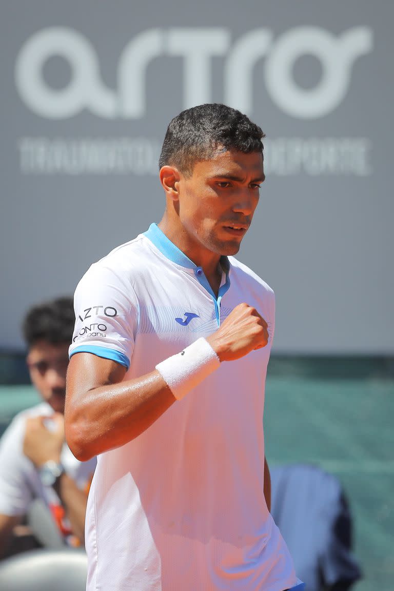 El tenista Thiago Monteiro, de Brasil, y primer favorito en el Challenger de Buenos Aires.