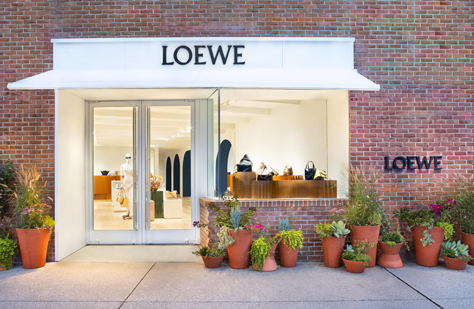 The exterior of Loewe’s new East Hampton store. - Credit: Brett Beyer