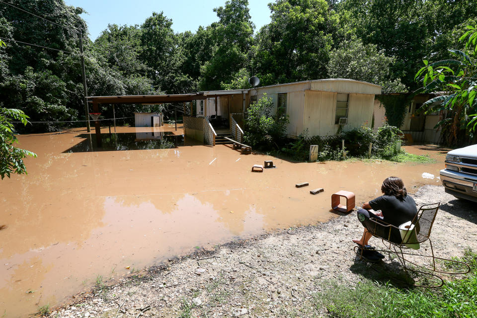 Swollen river feeds Texas flooding