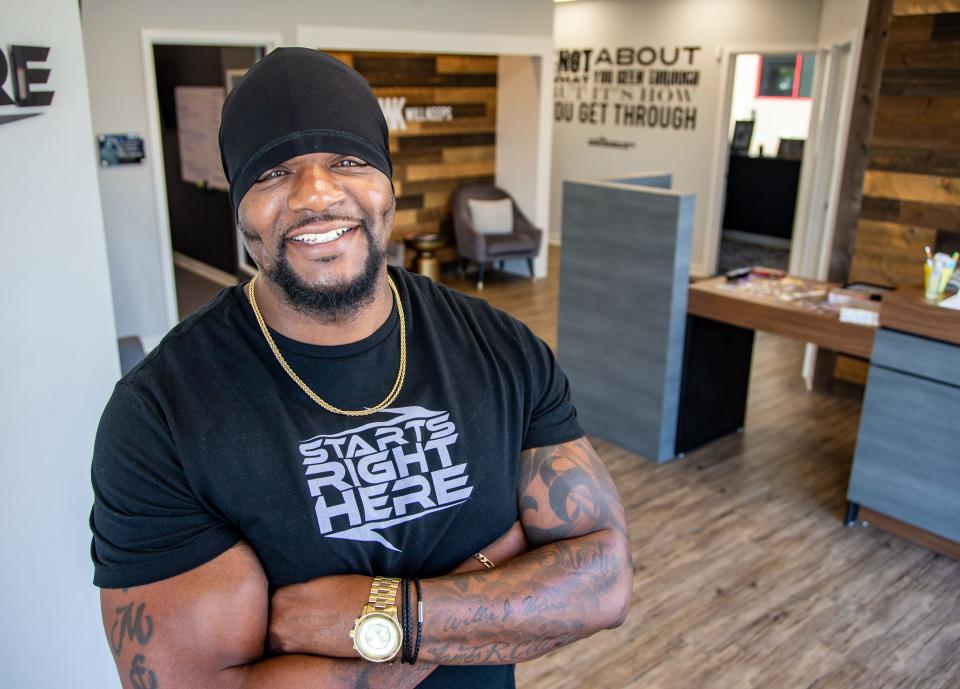 Will Keeps, president of Starts Right Here, stands for a photo at his organization in Des Moines, Tuesday, July 13, 2021.