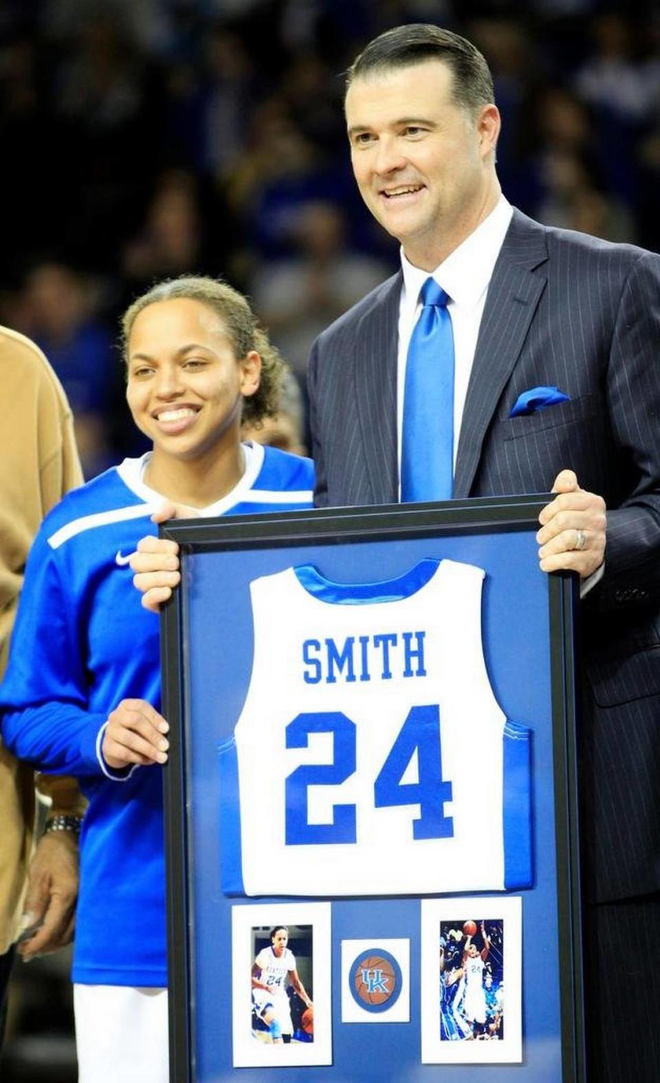 Smith averaged 7.0 points and 3.4 assists per game as a point guard for the Wildcats from 2007-12.