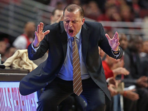 Tom Thibodeau, near the end. (Getty Images)