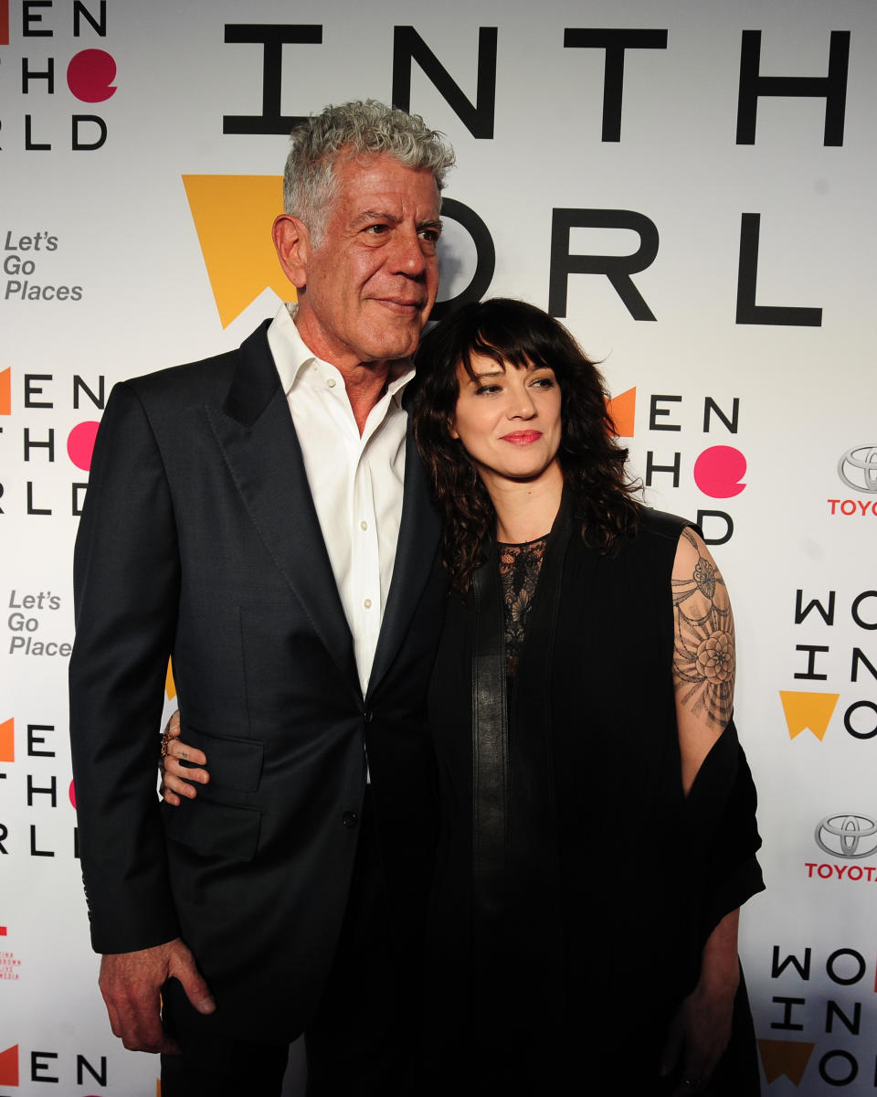 Bourdain and Argento dated for two years.