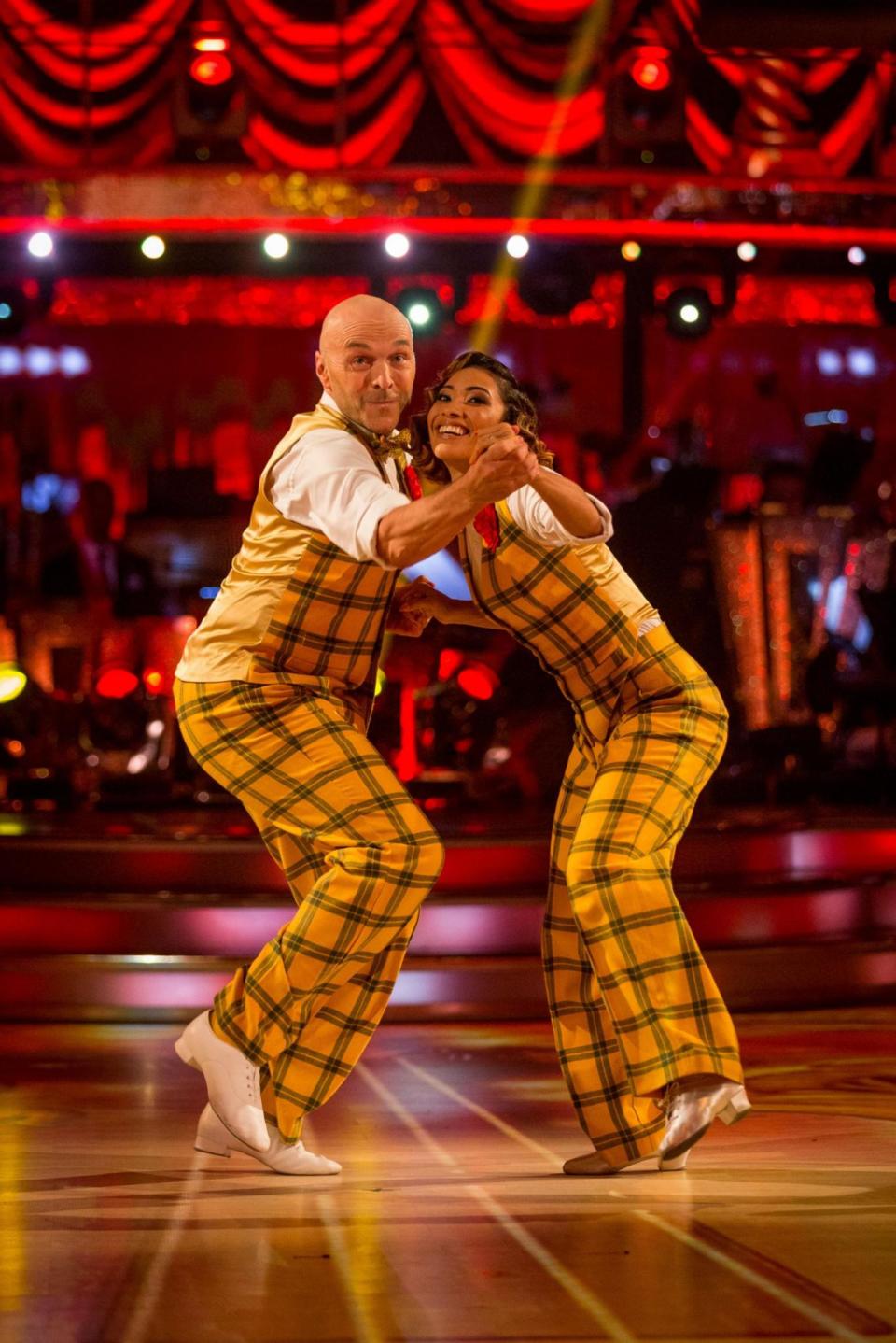 Dance-off: Simon Rimmer scraped through this week (BBC)