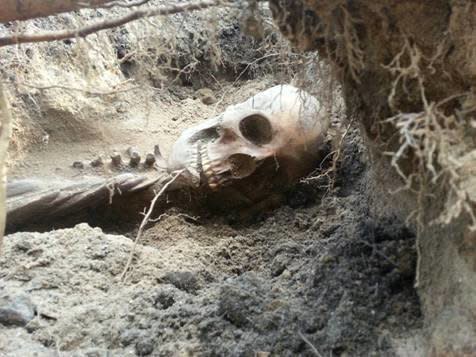 A Canadian couple who unearthed the ancient skeleton of an aboriginal woman may also have to foot the thousands of dollars it cost to excavate the historical remains. (Photo: Nicole Sauve)  <a href="http://www.huffingtonpost.com/2013/06/17/couple-finds-ancient-skeleton-in-yard-5000-excavation-bill_n_3454458.html?utm_hp_ref=unearthed" target="_blank">Read more here</a>