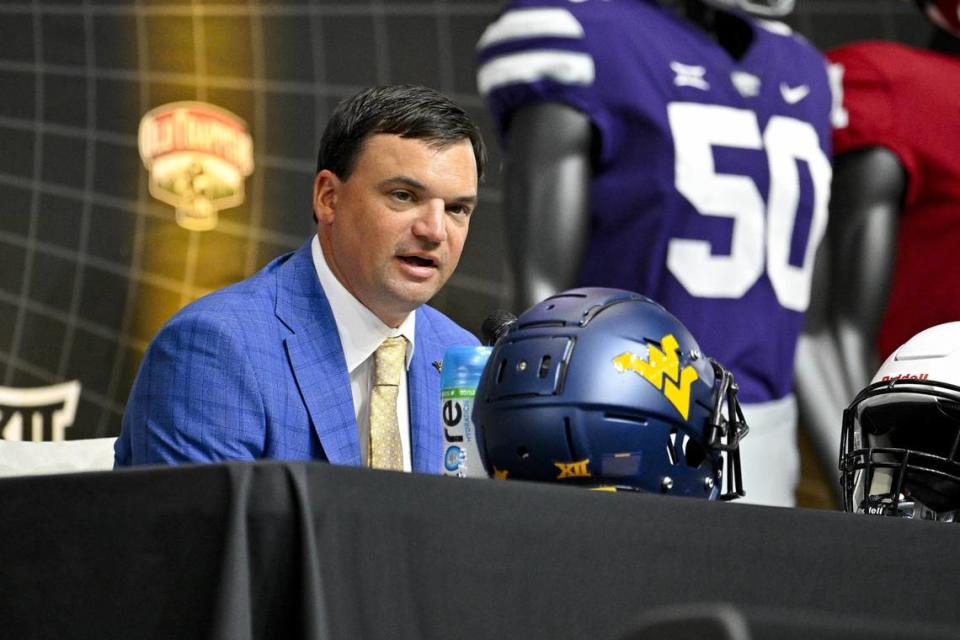 After earning a victory over archrival Pittsburgh last week, West Virginia coach Neal Brown and the Mountaineers will seek to break through this week against Big 12 nemesis Texas Tech. Jerome Miron/USA Today Network