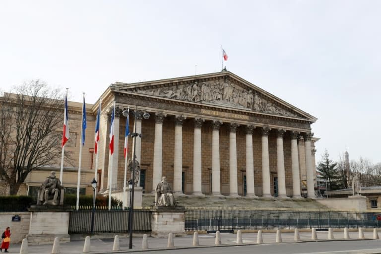 Le Palais Bourbon, siège de l'Assemblée nationale, en mars 2020 à Paris - Ludovic MARIN © 2019 AFP