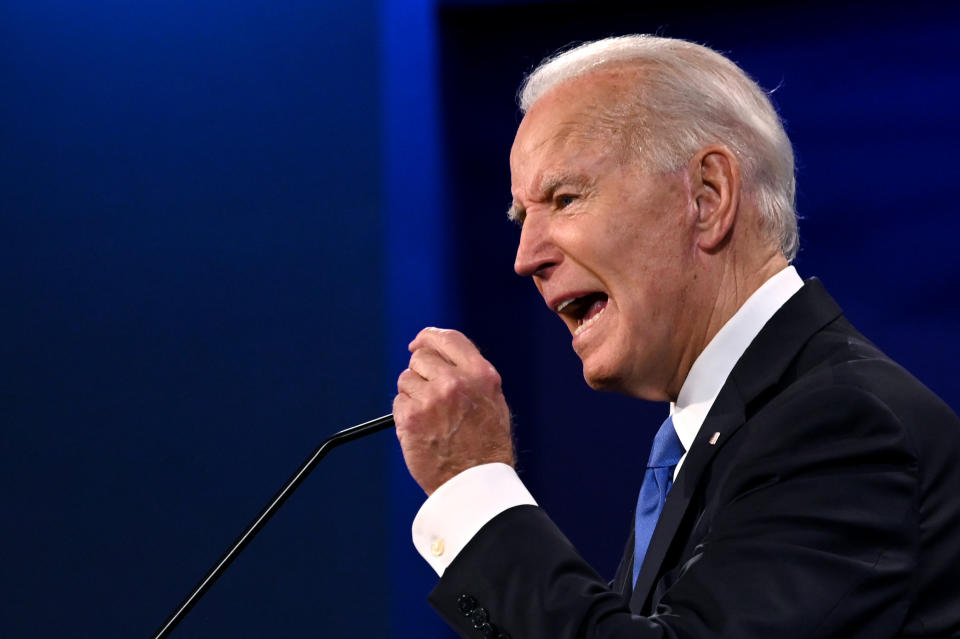 Democratic presidential nominee Joe Biden rejected President Donald Trump's assertions that he has adopted the most far-reaching proposals of his party's left wing. (Photo: JIM WATSON/Getty Images)