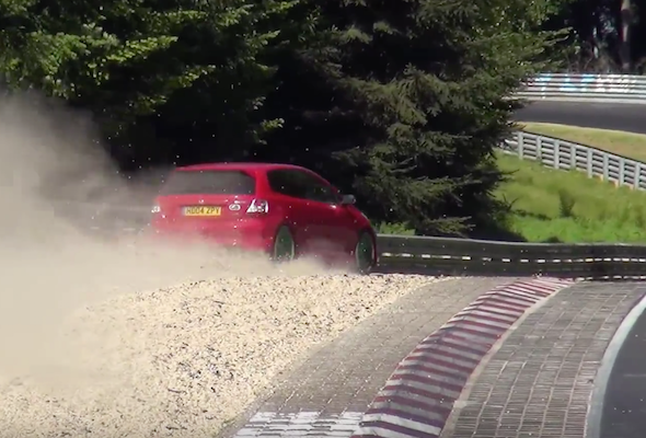 Watch: Close calls at the Nurburgring 