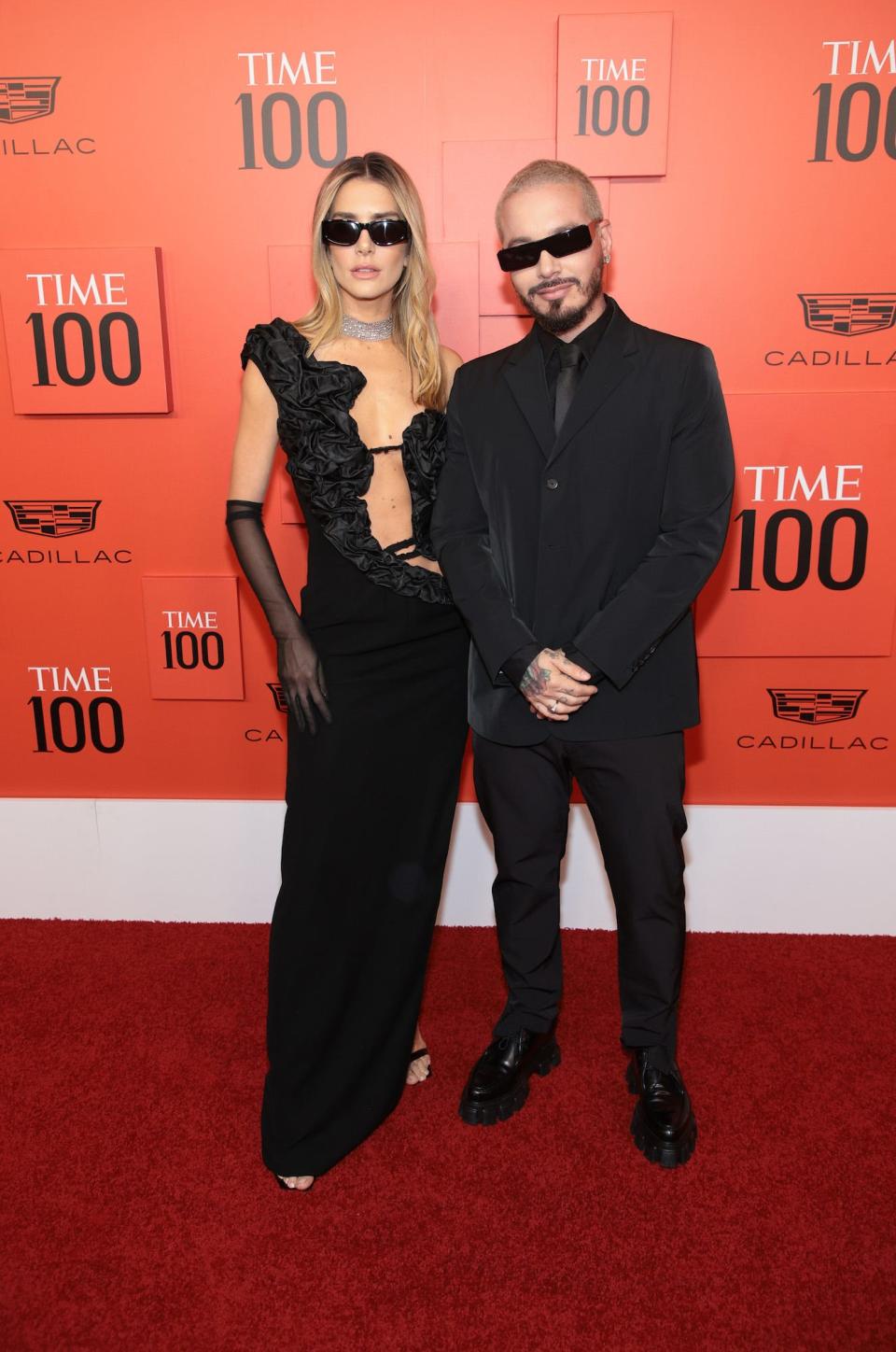 Valentina Ferrer and J Balvin at the TIME 100 Gala in New York City on June 8, 2022.