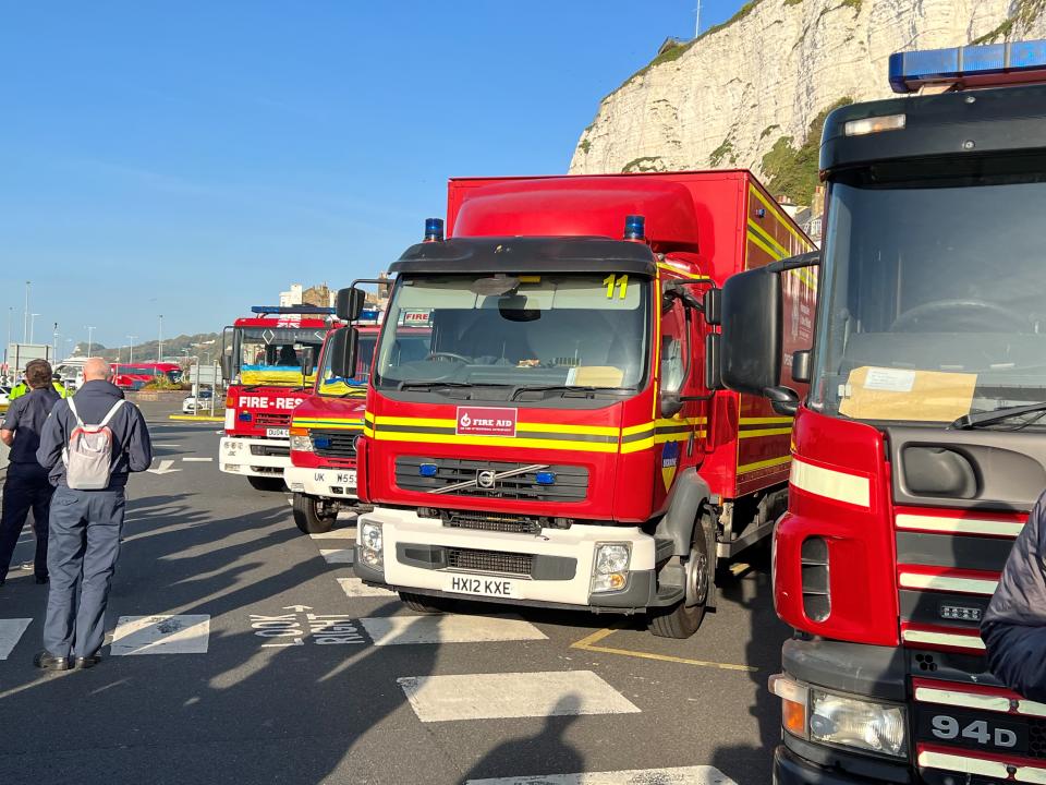 A convoy taking fire and rescue vehicles and other UK donations to Ukraine has left Liverpool