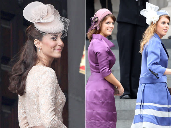 Kate Middleton Vs. Princesses Beatrice & Eugenie: Who Had The Prettier Fascinator?