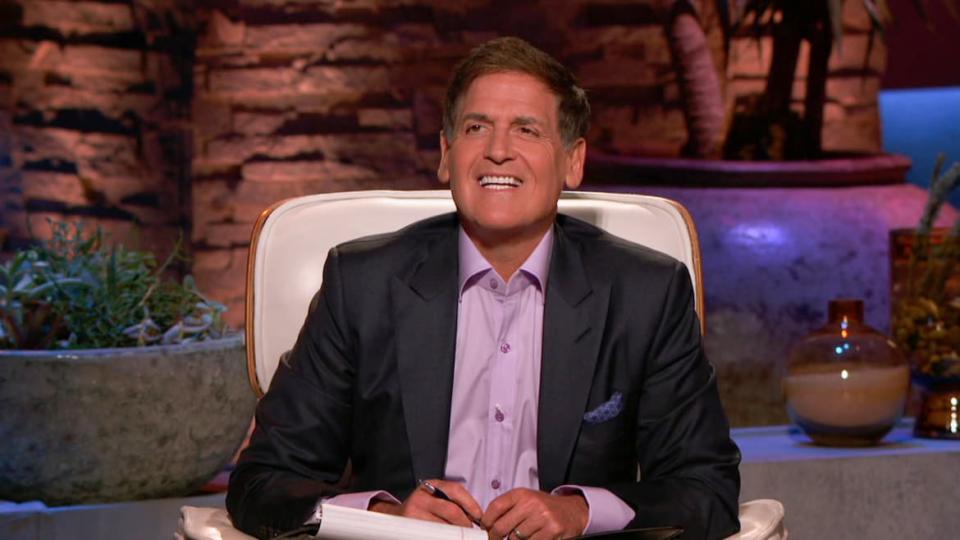 <div class="inline-image__caption"><p>Mark Cuban sizes up entrepreneurs on <em>Shark Tank</em></p></div> <div class="inline-image__credit">ABC</div>