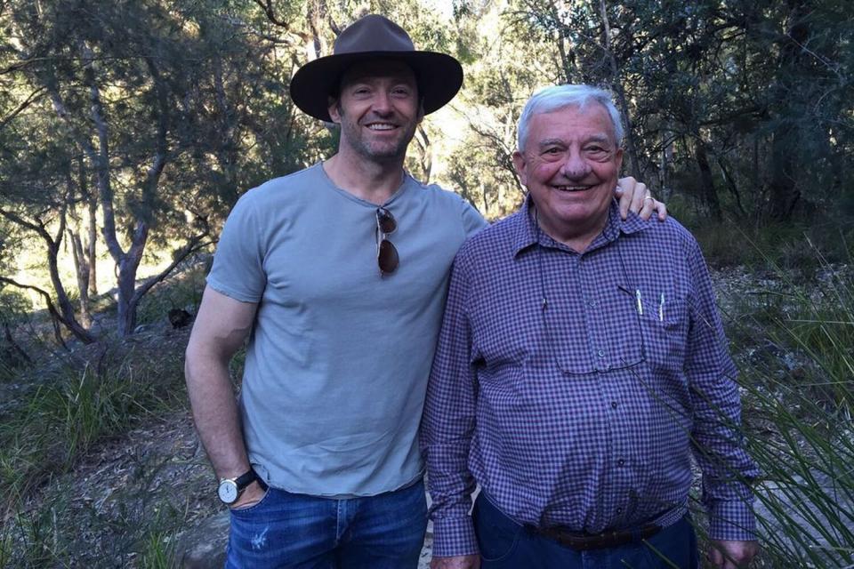 Hugh Jackman and his father