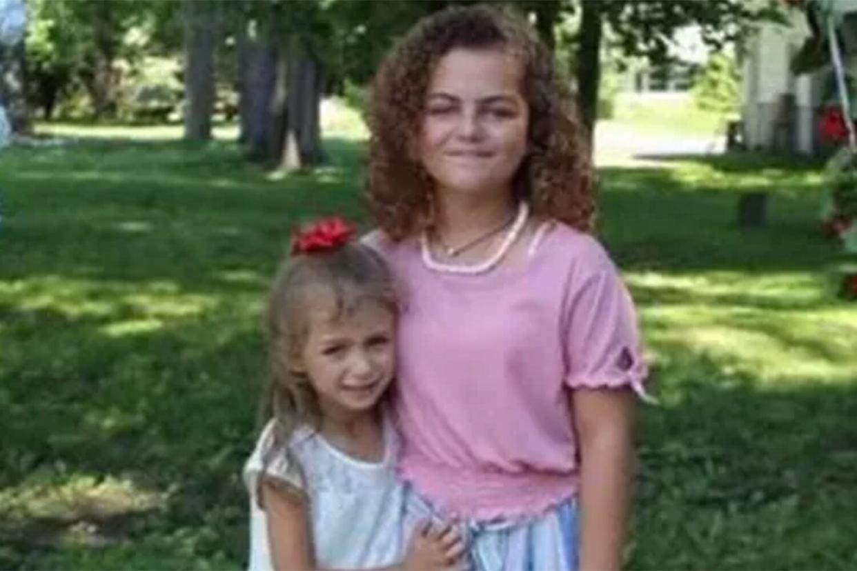 Kyriana Marie Couture, 10 and her younger sister, Kelsey May Couture, 7